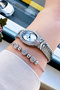 Original Oval Case Women's Wristwatch, Waterproof Silver Color Steel Band - Bracelet Gift Dkby2051C5 - 6