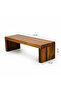 Acacia Wood Footed Sushi Board 35x12x10CM - Premium with Raised Stand, Brown - 7