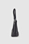 Ferny Belt, Buckle and Stitching Detailed Arm and Shoulder Bag Black - 5