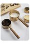 4 Pieces Large Size Stainless Steel Wooden Handle Measuring Spoon Set 60ml 80ml 125ml 250ml - 8