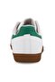 Comfortable Lace-Up Casual Sneakers White Green - 6