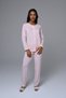 Women's Powder Winter Special Design Lace Detailed Maternity Maternity Dressing Gown Pajama Set 3-Piece Set - 4