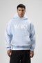 Card Detailed Washable Oversize Sweatshirt Baby Blue - 2