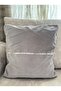 Throw Pillow, Filled Gray Silver Sequin Throw Pillow 40 X 40 - 2