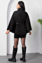 Belted Buttoned Poncho Dks1338 - 6
