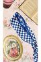Vintage Blue and White Checkered Double-Sided Tie-Style Scarf - New Season Accessory - 3