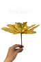 Chrome Effect Gold Horse Flower 22 cm Shiny Looking Glittery Christmas Pine Tree New Year Artificial Flower - 7