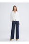 Ecru V-Neck Oversize Muslin Women's Kimono - 2