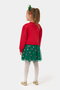 Tulle Girl's Christmas Dress with Crown Gift Red - 4