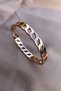 Gold Color 316l Steel Bracelet with Vintage Chain Look