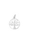 925 Silver Pendant Tree Framed in Circle - 2