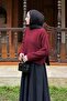 Striped Fisherman Sweater Burgundy - 2