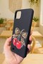 Realme C11 Compatible Cherry Leopard Bow Patterned Silicone Shock-Absorbing Classic Protective Rubber Case - 3