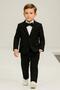 Boy's Zr Suit with Jacket / Jacket, Pants, Shirt, and Bow Tie Is Slim Fit - 3