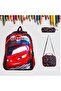 Boys' Primary School Orthopedic Car 3-Piece Bag Set with 3 Compartments, Water Bottle Compartment, Lunch Compartment and Pen Holder 577