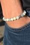 Aquamarine Bracelet 8mm Natural Unisex Blue Aaa Quality Calm Stone - 5