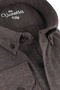 Plus Size Men's Brown Winter Woolen Lumberjack Shirt – Wide Cut Flannel Model with Pockets - 2