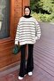 Striped Knitwear Sweater Natural