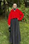 Collar Zippered Crop Knitwear Sweater Pomegranate Flower