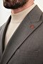 Straight Slim Fit Wide Collar Double Breasted Men's Suit Anthracite - 45420.25K - 2