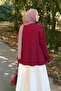 Collar Tie Detailed Sweater Burgundy - 4