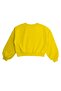 Organic Crop Cut Yellow Winter Girls' Sweatshirt - 4
