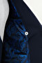 Straight Slim Fit Wide Collar Double Breasted Metal Button Men's Jacket Navy Blue - 41479.25K - 6