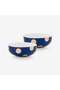 Dot Delight Navy Blue Porcelain Bowl 15 cm
