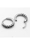 Special Design Black Zircon Stone 316L Stainless & Tarnish-Free Steel Earrings Pair - 4