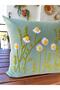 Panch Punch Daisy Model Handmade 43X43 cm Mint Green Color - 3