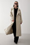Ecru Vorkuta Belted Coat - 407007 - 2