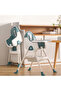 Baby High Chair With Feeding Tray & Storage - Blue - 3