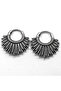 Vintage Special Design Ring-Passable 316L Stainless & Tarnish-Free Steel Earrings Pair - 2