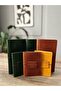 دفتر ملاحظات من الجلد من Aegean Leather باللون الأسود - 5
