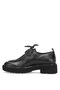 2411550K Women's Genuine Leather Casual Shoes Black - 3
