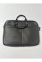 3 Compartments with Zipper Genuine Leather Bag Shoulder Bag Briefcase Laptop Bag 42X32Cm - 2
