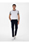 White Slim Fit Crew Neck Knitwear T-Shirt 50285435-Vr013 - 4