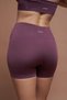 Alba Plum Color Pre-Gathered Seamless Recovery Sports Shorts - 2