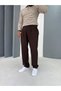 Baggy Fabric Trousers with Pleat Detail