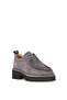 25390508K Women's Genuine Leather Casual Shoes Gray - 2