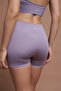 Alba Lila Front Gathered Seamless Recovery Sports Shorts - 2