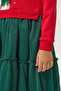 Glittery Tulle Girls' Christmas Dress Red - 6
