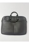 3 Compartments with Zipper Genuine Leather Bag Shoulder Bag Briefcase Laptop Bag 42X32Cm - 3
