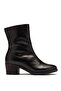 Women's Stretch Boots Ankle-Length Short Chunky Leather Quality Boots Heeled Winter Boots & Booties