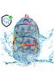 Multi-Compartment Star Blue Orthopedic Waterproof Backpack with Water Bottle Compartment Travel Sports Daily School Bag 680 - 3