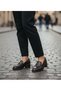 Genuine Leather 5 cm Heeled Brown Women's Classic Loafer Shoes - 6