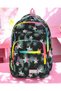 Multi-Compartment Star Black Orthopedic Waterproof Backpack with Water Bottle Compartment Travel Sports Daily School Bag 680
