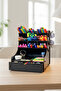 Coral 9-Compartment Drawer Desktop Wooden Organizer Pen Holder - Jewelry Makeup Multi-Purpose Organizer