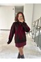 Diamond Patterned Oversize Sweater - 3