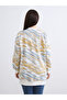Lcw Modest Blue Plus Size Patterned Women's Sweatshirt Tunic - 8